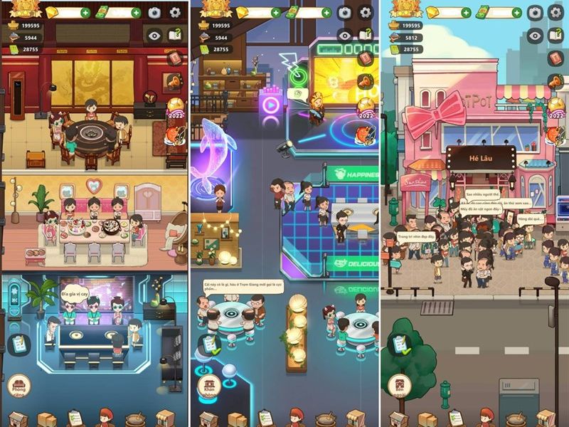 Gameplay Cực Hay Của Hack Tiệm Lẩu Đường Hạnh Phúc