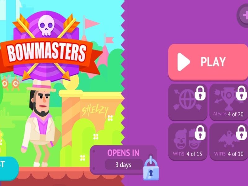 Tải Bowmasters MOD APK (Menu, Full Nhân Vật, Vô Hạn Tiền) v9.5.6 4 Tính Năng Nổi Bật Trong Bowmasters Hack