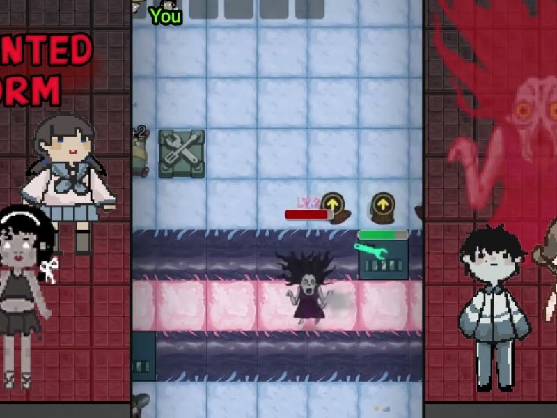 Tải Haunted Dorm MOD APK (Vô Hạn Tiền, Menu Tiếng Việt) v1.8.3 2 Bối cảnh trong Haunted Dorm