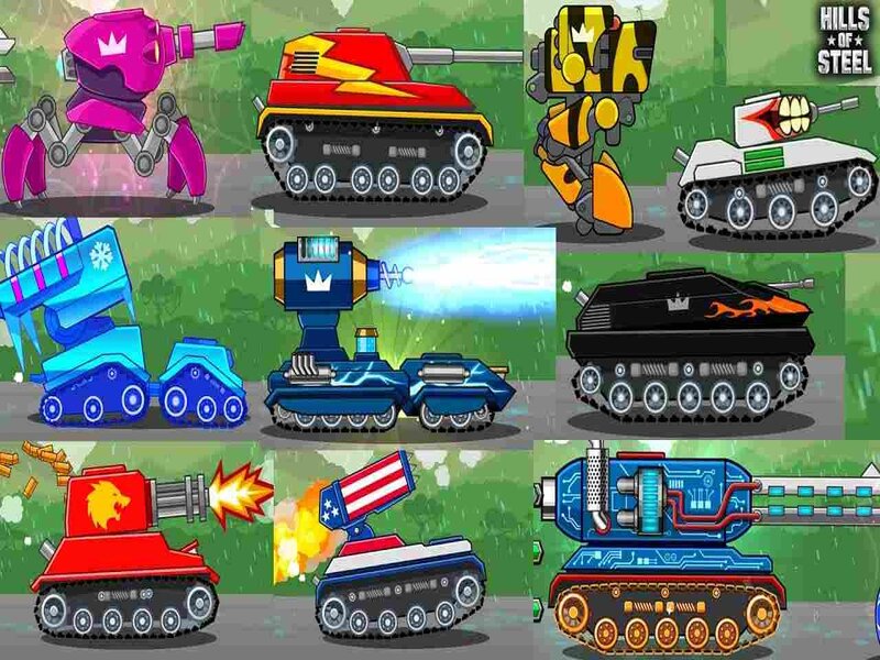 Tải Hills Of Steel MOD APK (Vô Hạn Tiền Xu) v8.8.0 2 Hack Hills of Steel sở hữu đa dạng xe tăng