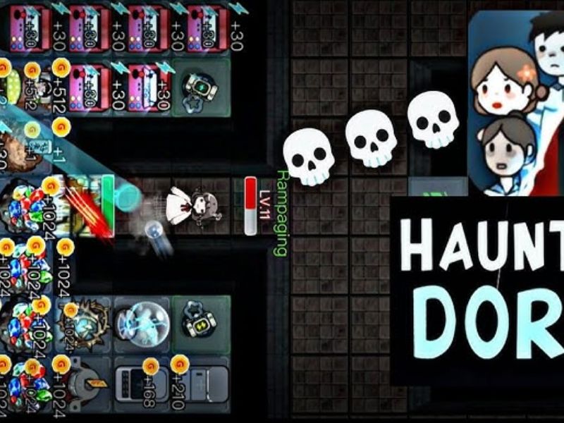Tải Haunted Dorm MOD APK (Vô Hạn Tiền, Menu Tiếng Việt) v1.8.3 3 Màn chơi đa dạng Của Haunted Dorm Hack