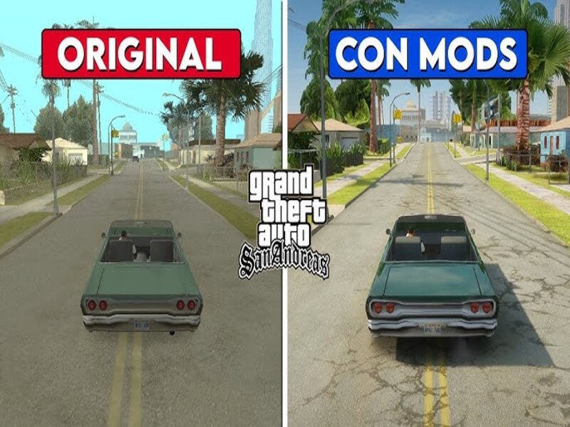 Sự khác biệt giữa GTA San Andreas Và GTA San Mod Xe Độ 