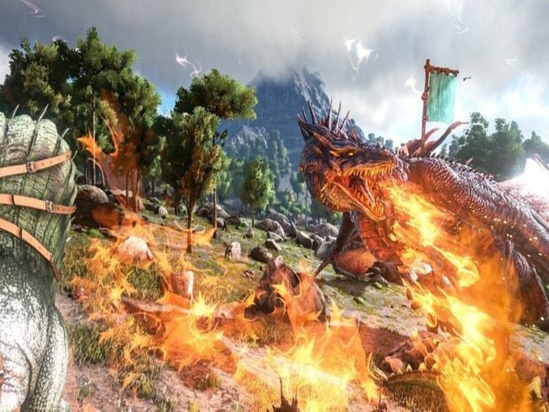 Tải ARK: Survival Evolved Mod Apk (Vô Hạn Tiền, Mở Khóa) v2.0.29 3 Tham gia vào các trận chiến căng thẳng trong Hack ARK