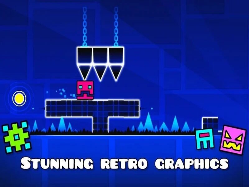 Nhiều chế độ chơi trong Geometry Dash Apk