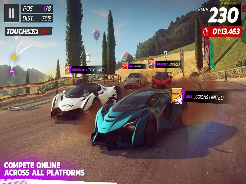 Tải Hack Asphalt 8 Mod Apk (Vô Hạn Tiền, Mở Khóa) v8.6.0i 2 Đường đua vô tận trong Hack Asphalt 8