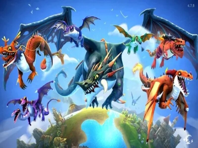 Tải Hungry Dragon Mod Apk (Menu, Vô Hạn Tiền, 1 Hit, Kim Cương) v5.4 4 Tính Năng Mở Khóa Tất Cả Rồng Của Hack Hungry Dragon