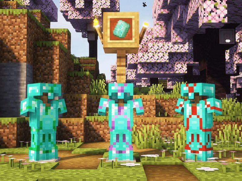 Trang trí áo giáp trong Minecraft 1.20 APK Tiếng Việt 