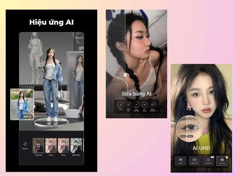 Wink Hiệu chỉnh màu AI
