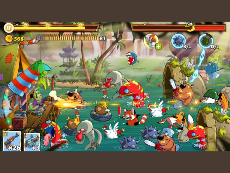 Tải Hack Swamp Attack 2 (Vô Hạn Tiền, Menu) v1.0.82 2 Swamp Attack 2 Lối chơi đơn giản nhưng nhiều thử thách