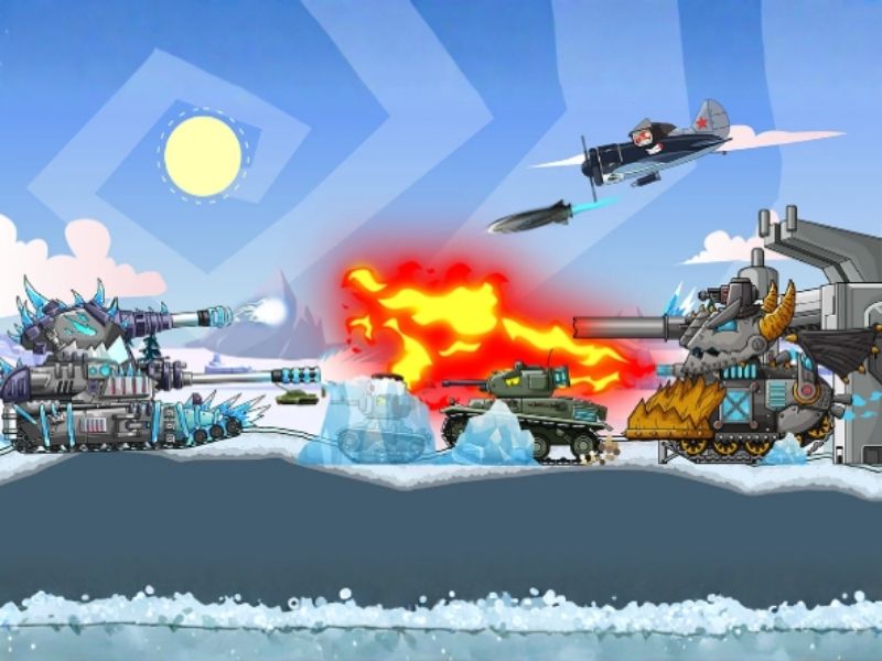 Tank Arena Steel Battle Tận dụng địa hình để phòng thủ và tấn công