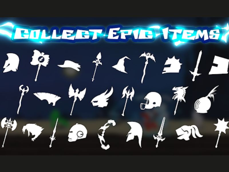 Hack Stickman The Flash Thu thập nhiều loại vũ khí