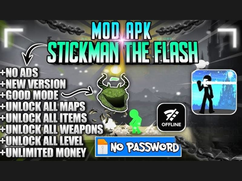 Những Tính Năng Đặc Biệt Của Stickman The Flash Mod Apk