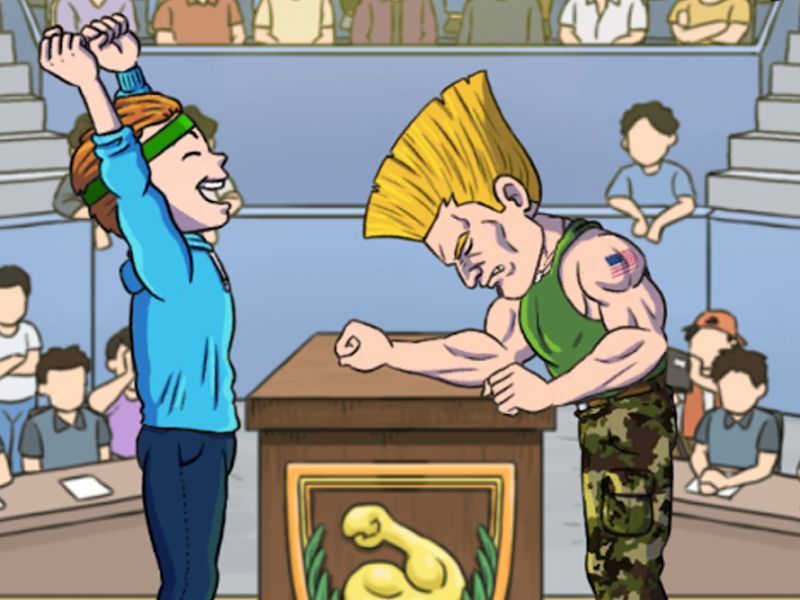 Arm Wrestling Clicker Trở thành người mạnh nhất trong trò vật tay