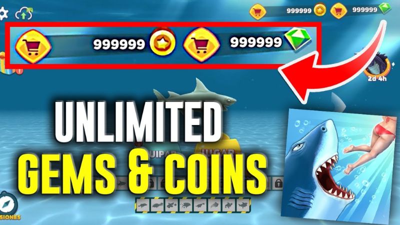 Tải Hack Hungry Shark Evolution (MOD Menu, Vô Hạn Tiền, Bất tử) v13.6.0 3 Những Tiện Ích Được Mở Khóa Toàn Diện Trong Bản Hack Hungry Shark Evolution