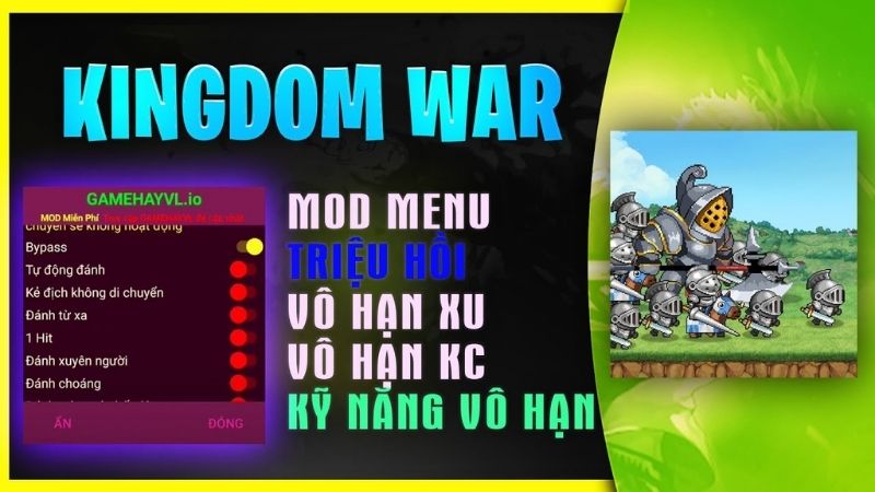 Tải Hack Kingdom Wars (Vô Hạn Tiền, Kim Cương, Menu) V4.3.1 3 Tính Năng Nổi Bật Hỗ Trợ Mạnh Mẽ Từ Phiên Bản Hack Kingdom War