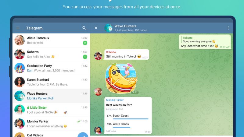 Telegram Nền Tảng Gửi Tệp Tin Đa Dạng Không Giới Hạn Dung Lượng