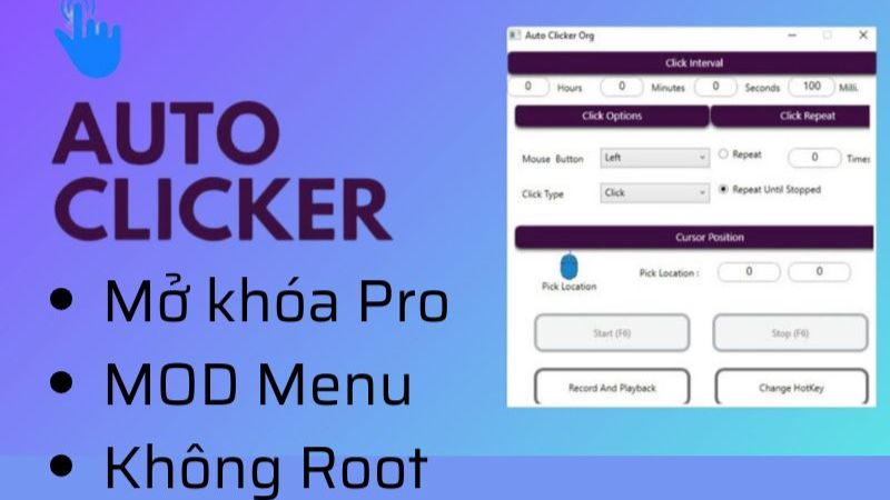 Tải Auto Clicker MOD APK (Mở Khóa Premium, Pro) v2.6.3 4 Một Số Tính Năng Nâng Cao Của Bản Hack Auto Clicker Tại MODPURE