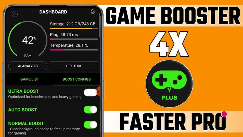 Thông Tin Về Game Booster 4X Faster Pro  