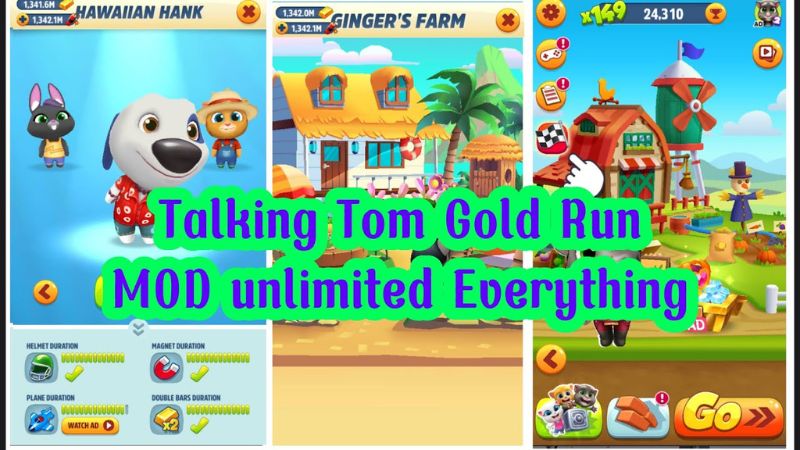 Tính Năng Nổi Bật Trong Talking Tom Gold Run MOD APK