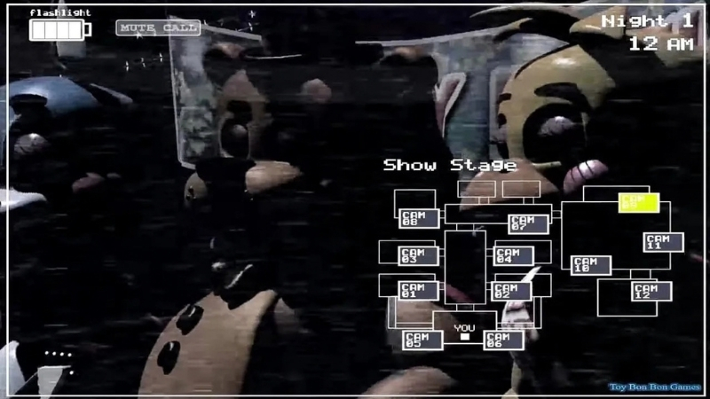 Five Nights at Freddy's 2 APK khi robot tiến vào phòng bảo vệ