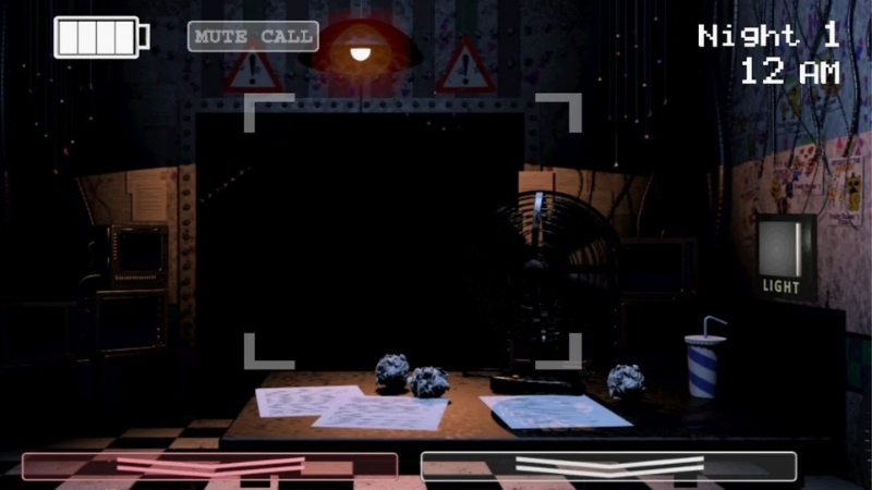 Five Nights at Freddy's 2 APK trong phòng bảo vệ ban đêm