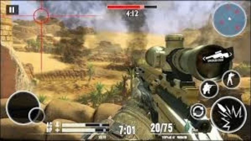Tải Sniper 3D MOD APK (Menu, Vô Hạn Tiền) v7.8.0 2 Gameplay Sniper 3D MOD APK ngắm bắn mục tiêu từ xa