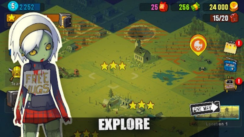 Tải Dead Ahead MOD (Vô Hạn Tiền) v4.4.7 3 Giao diện tiền và nâng cấp nhân vật trong Dead Ahead MOD APK