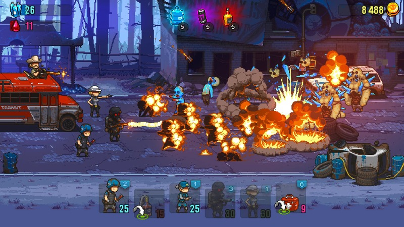 Tải Dead Ahead MOD (Vô Hạn Tiền) v4.4.7 4 Những người sống sót tiến công hàng rào zombie trong Dead Ahead