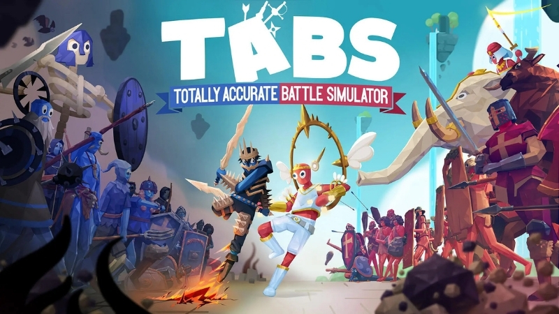 TABS Pocket Edition APK với đội quân đỏ và xanh chuẩn bị giao chiến
